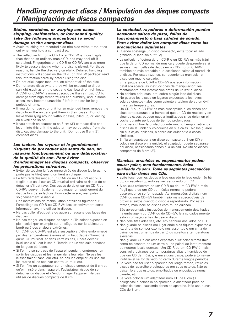 Kenwood C929 User Manual | Page 7 / 20