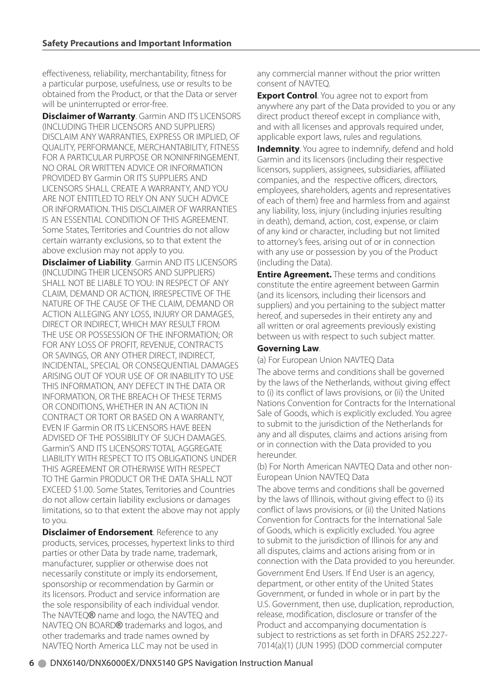 Kenwood DNX6000EX User Manual | Page 6 / 32