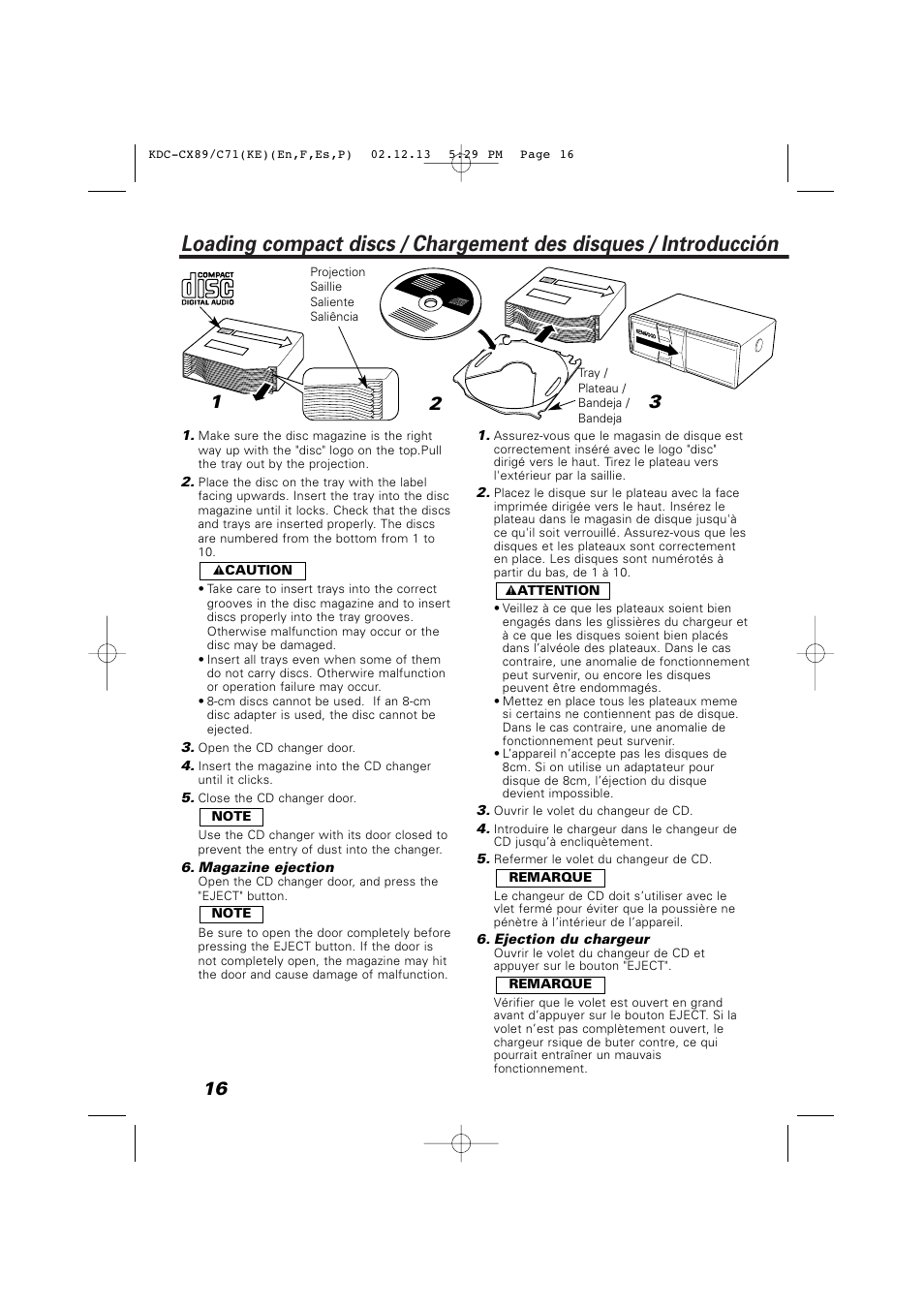 Kenwood KDC-C719PM User Manual | Page 16 / 36