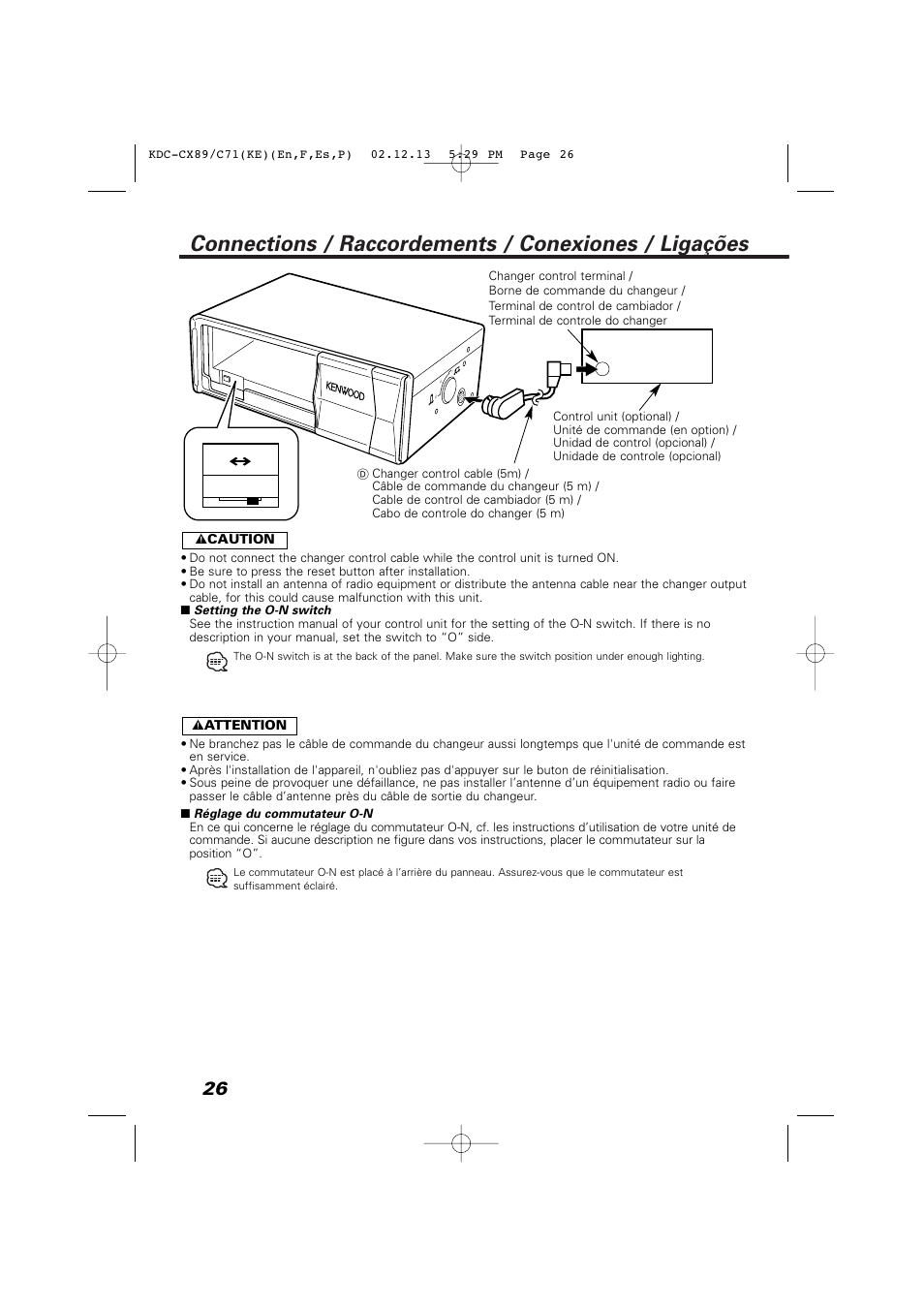 Kenwood KDC-C719PM User Manual | Page 26 / 36