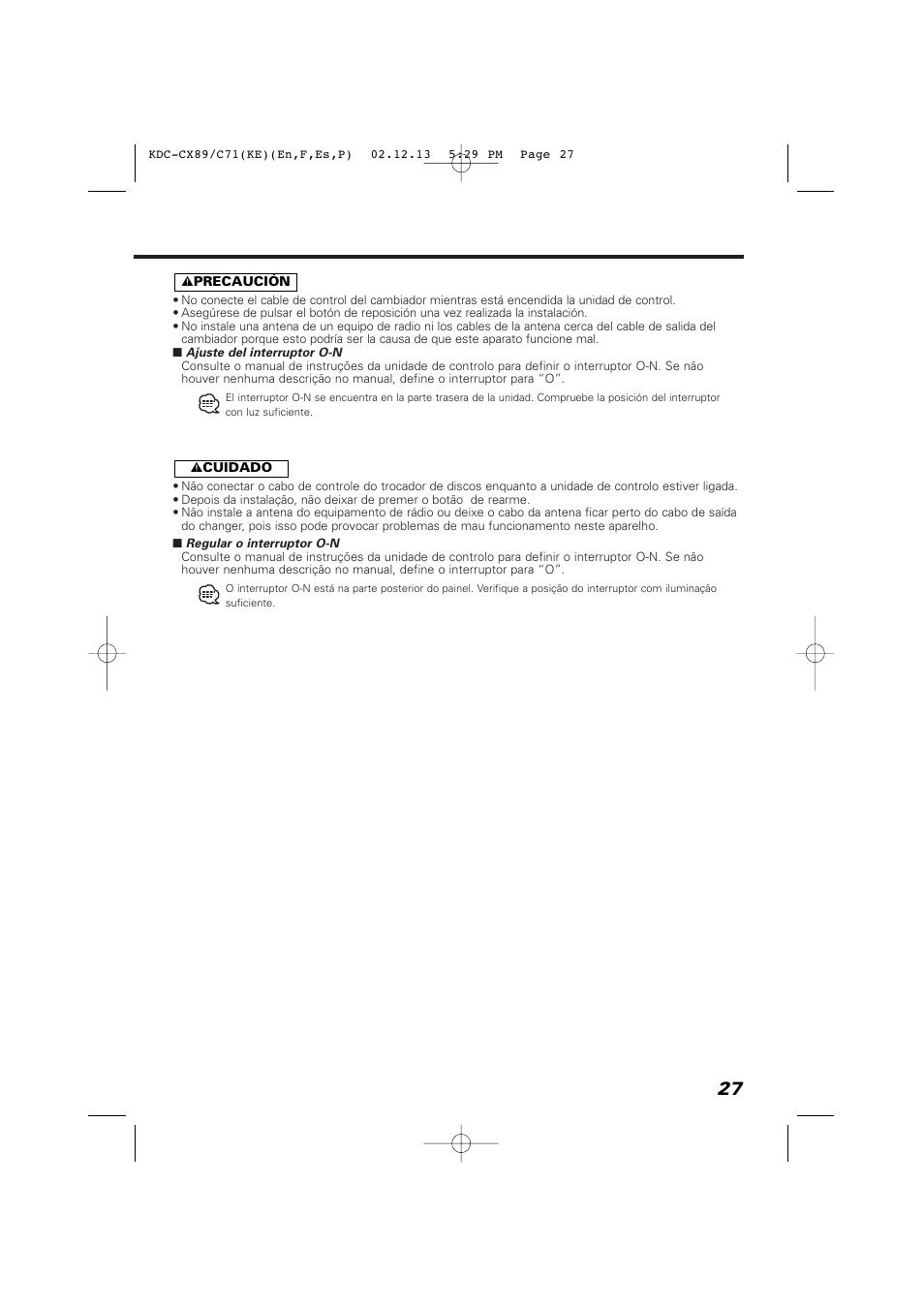 Kenwood KDC-C719PM User Manual | Page 27 / 36