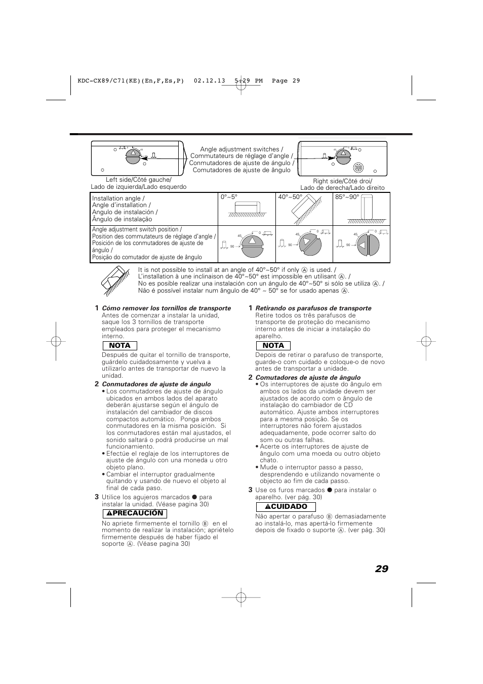 Kenwood KDC-C719PM User Manual | Page 29 / 36