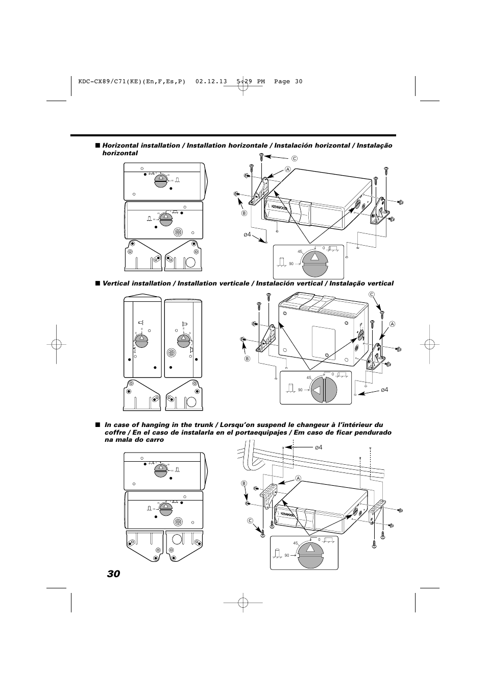 Ac b ø4 | Kenwood KDC-C719PM User Manual | Page 30 / 36