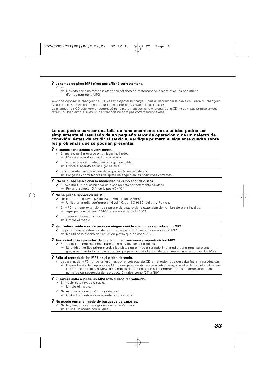 Kenwood KDC-C719PM User Manual | Page 33 / 36