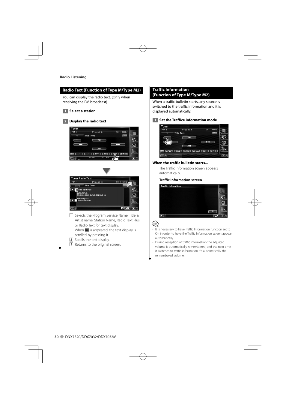 Kenwood DDX7032M User Manual | Page 30 / 100