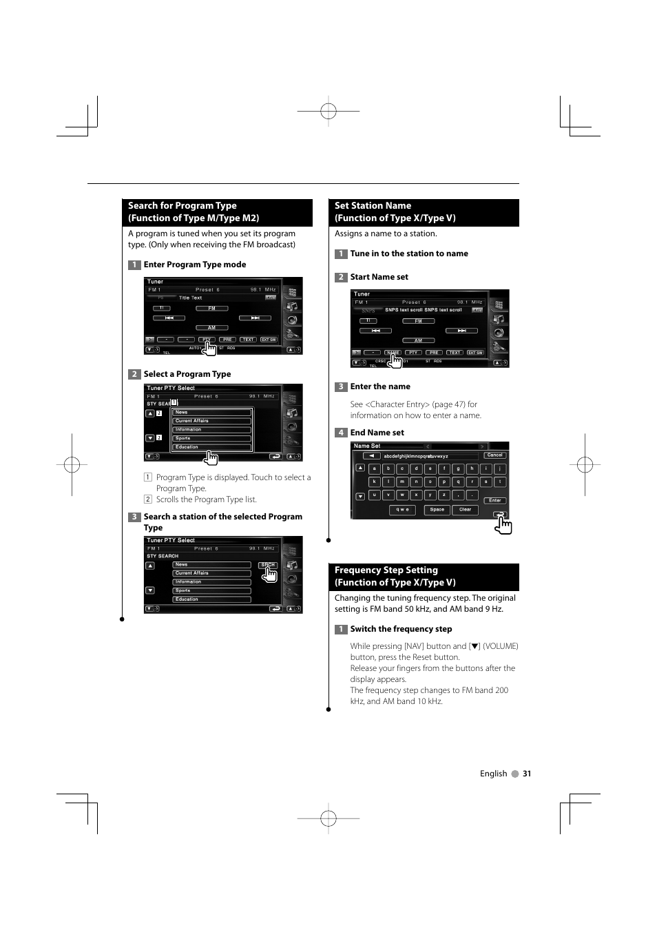 Kenwood DDX7032M User Manual | Page 31 / 100