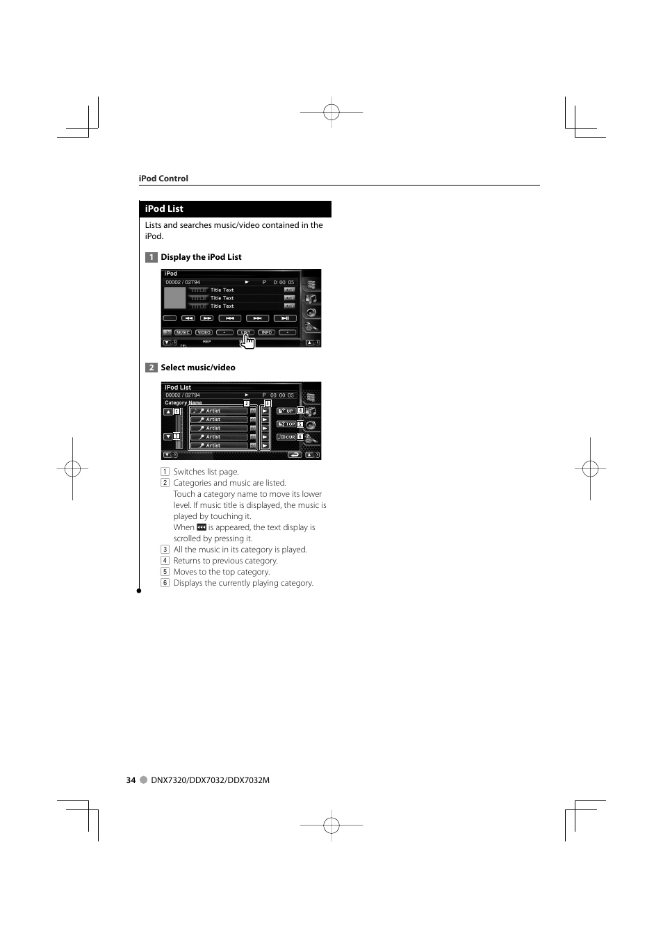 Kenwood DDX7032M User Manual | Page 34 / 100