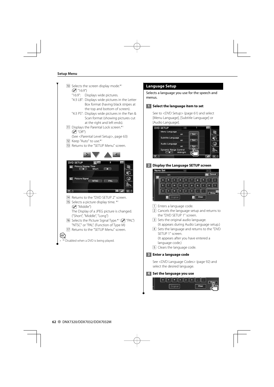 Kenwood DDX7032M User Manual | Page 62 / 100