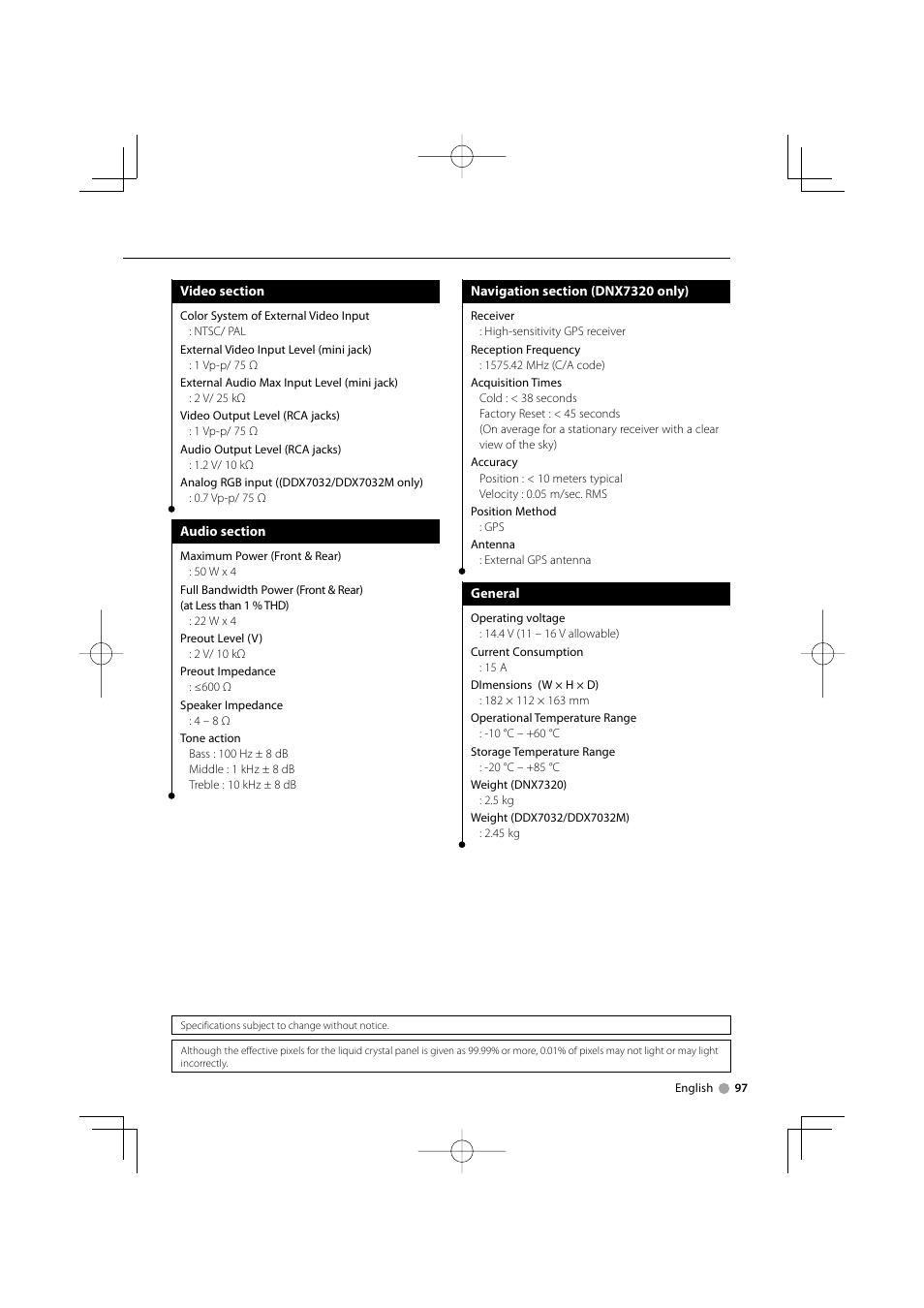 Kenwood DDX7032M User Manual | Page 97 / 100