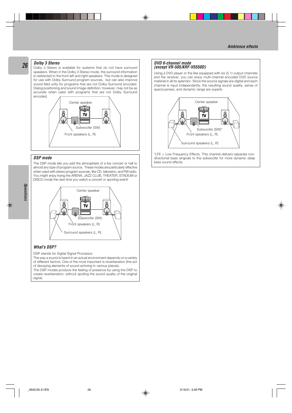 Kenwood VR-505 User Manual | Page 26 / 44