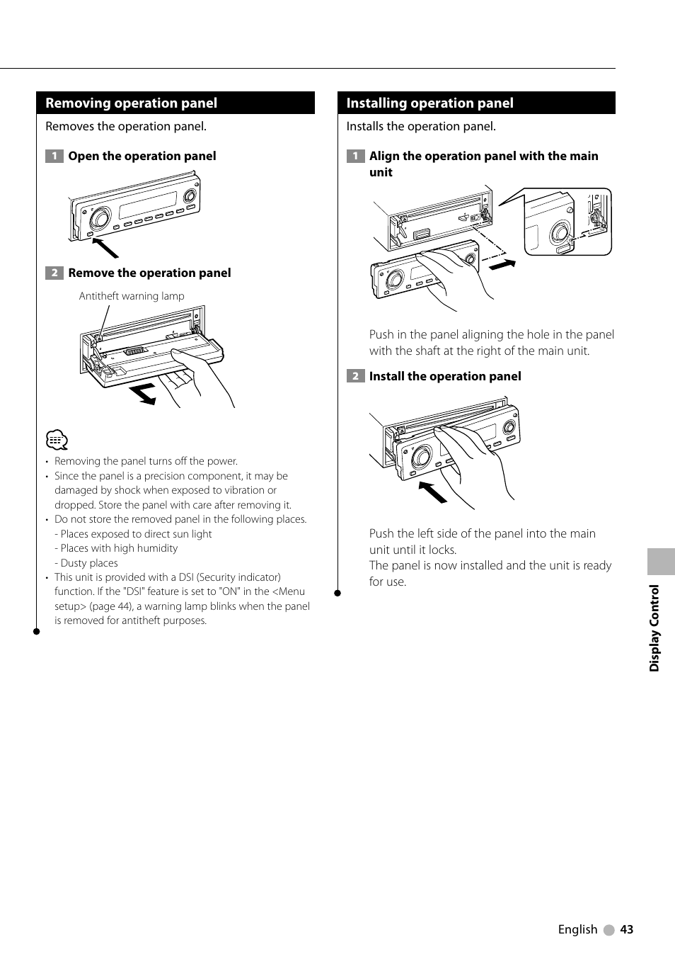 Kenwood KDV-MP6333 EN User Manual | Page 43 / 76