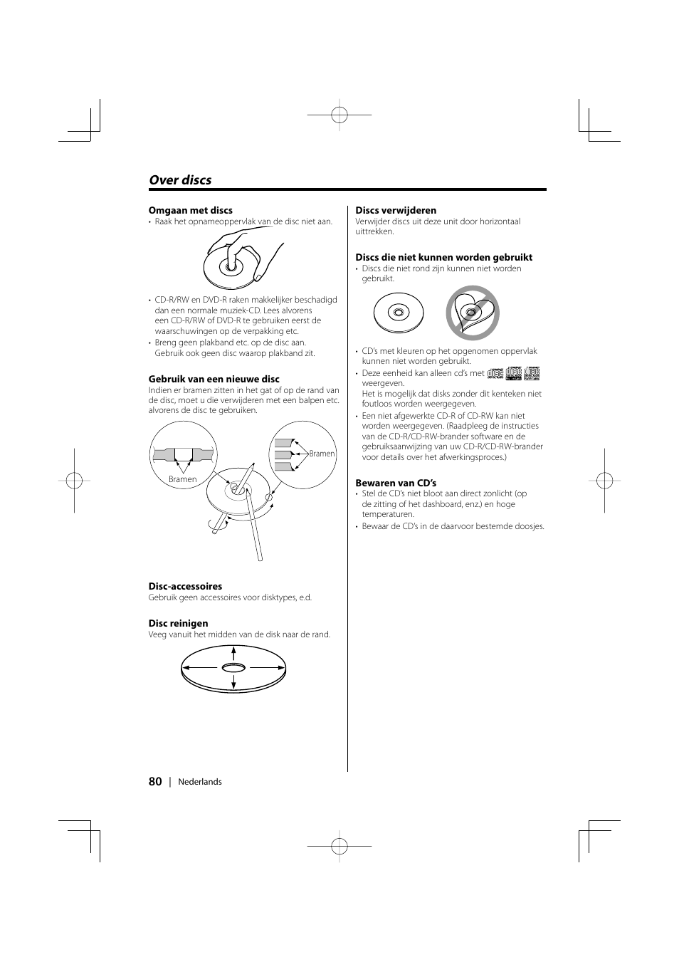 Over discs | Kenwood KDV-S220P User Manual | Page 80 / 172