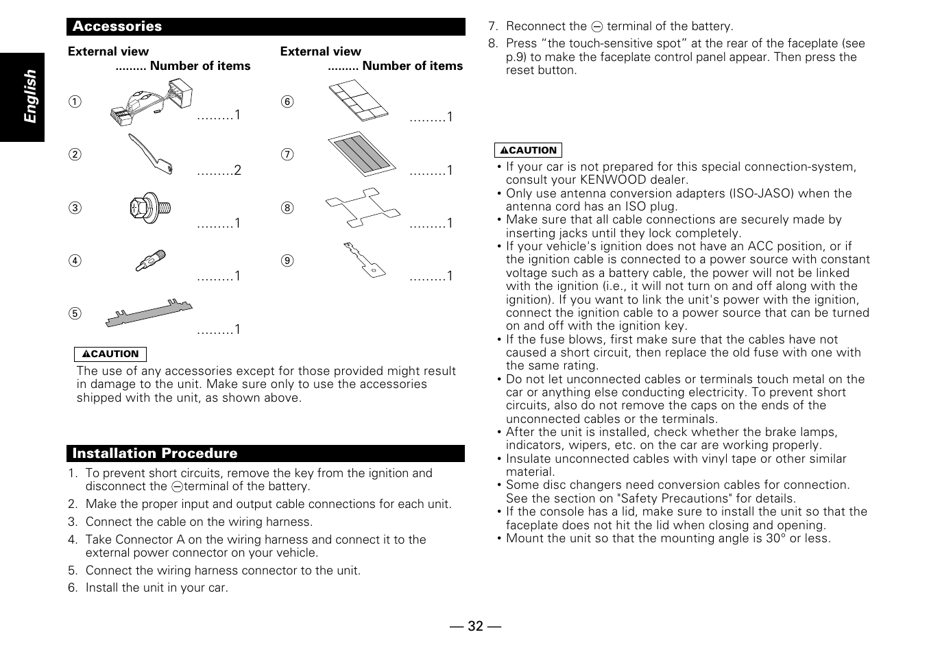 Kenwood KDC-PS909 User Manual | Page 32 / 40