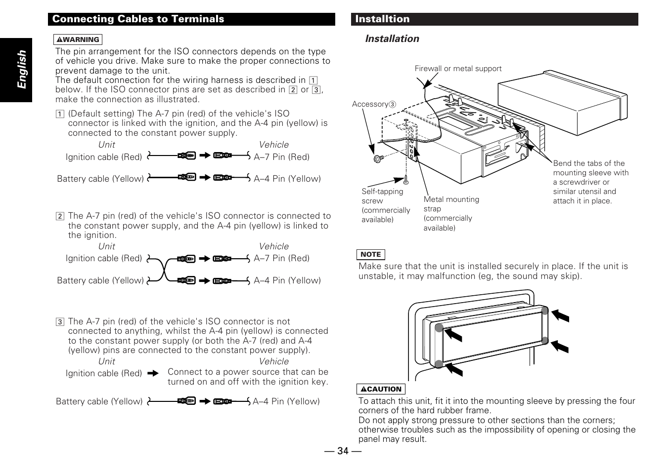 English | Kenwood KDC-PS909 User Manual | Page 34 / 40