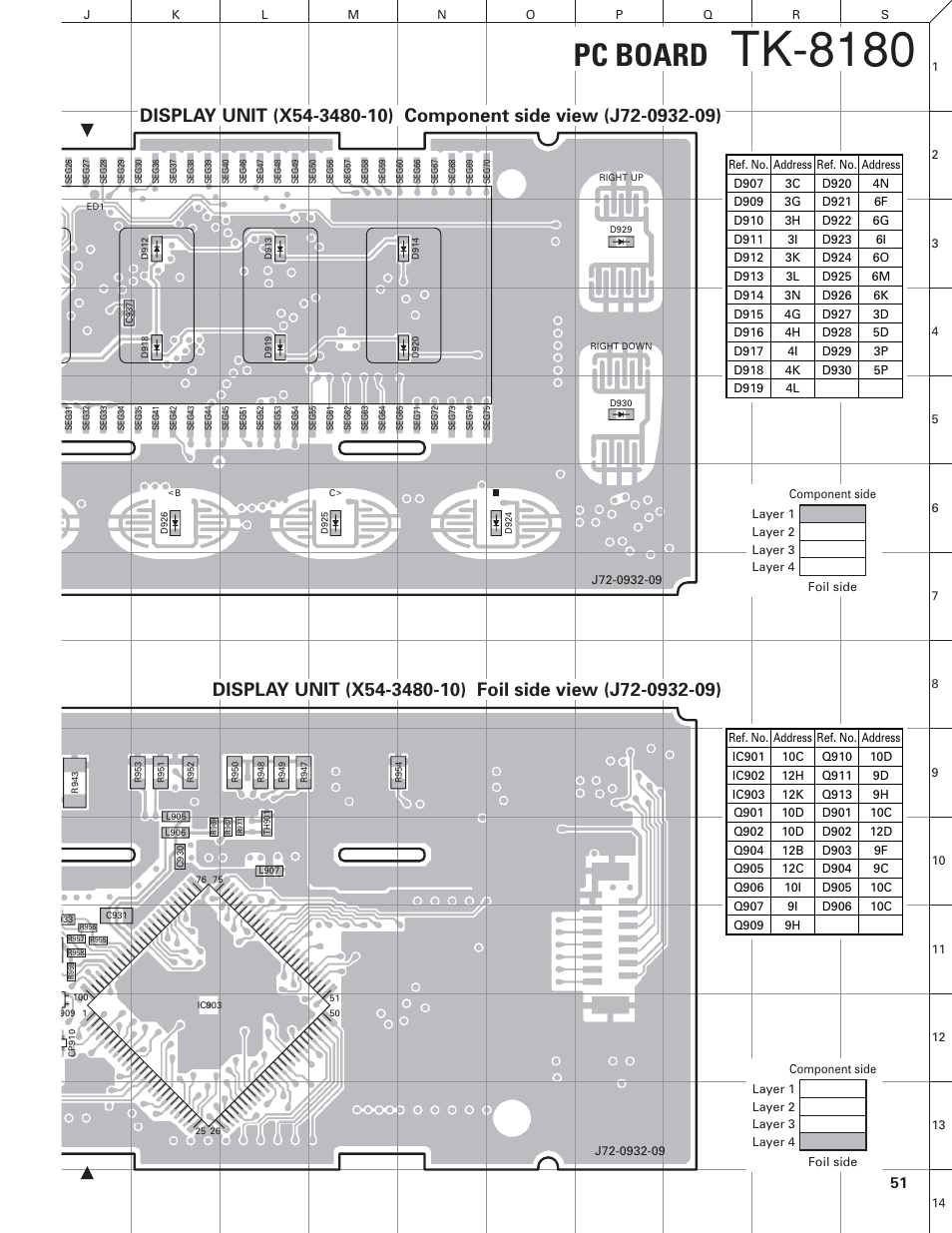 Tk-8180, Pc board | Kenwood TK-8180 User Manual | Page 51 / 85