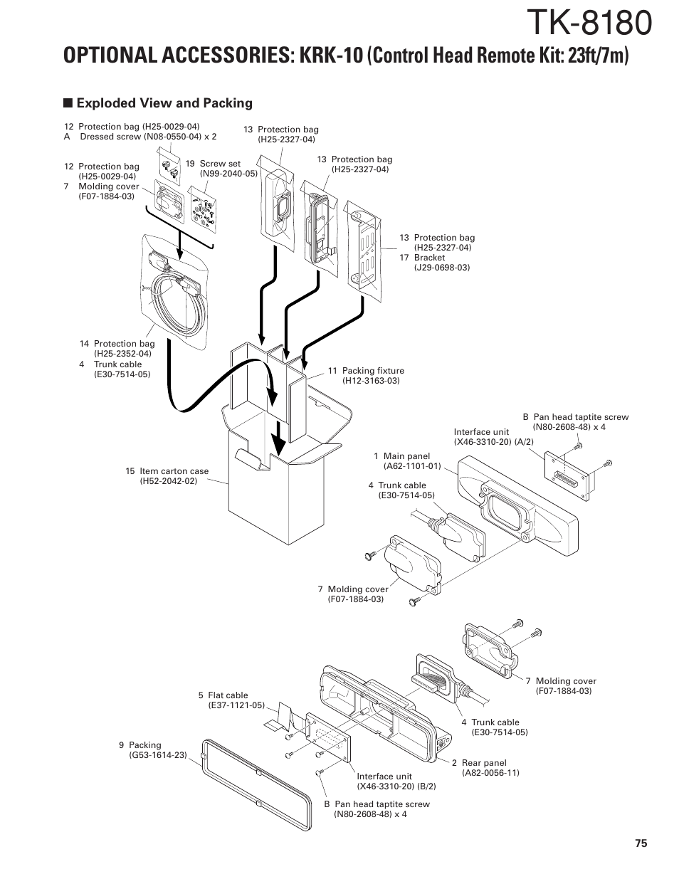 Exploded view and packing, Tk-8180 | Kenwood TK-8180 User Manual | Page 80 / 85