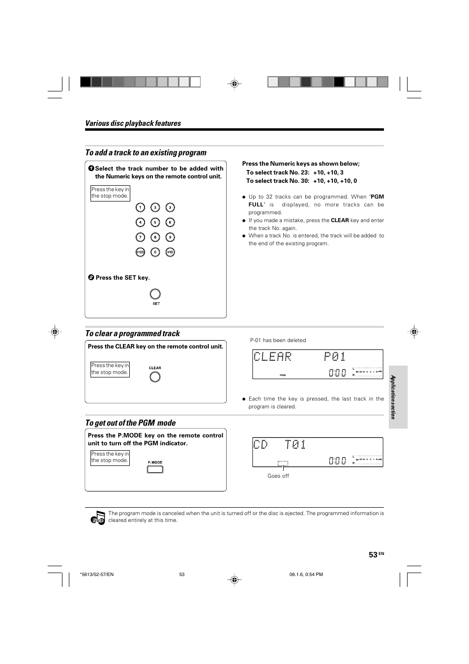 Various disc playback features | Kenwood AX-7 User Manual | Page 53 / 88