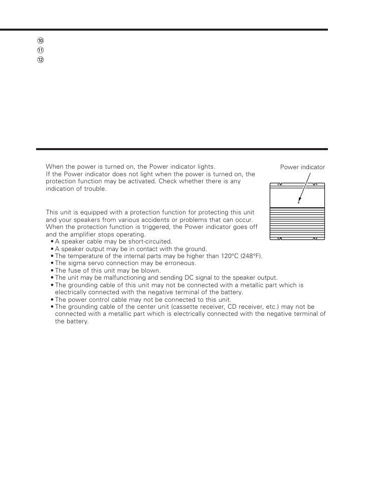 Power indicator | Kenwood KAC-816 User Manual | Page 5 / 9