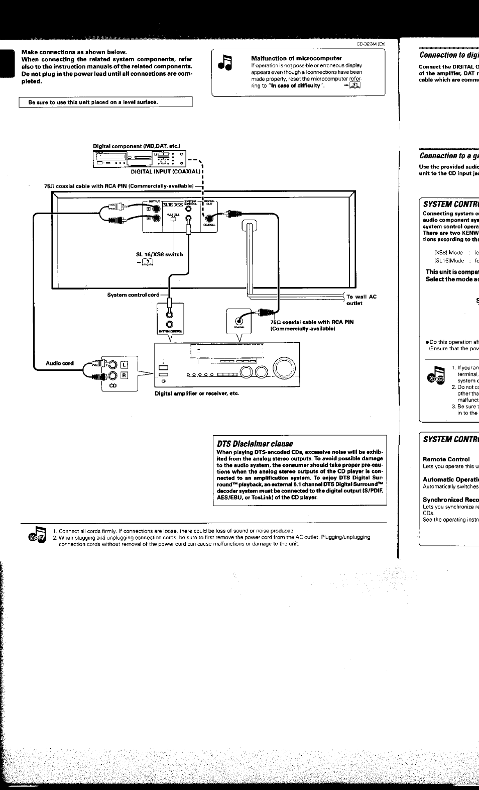 Kenwood CD-323M User Manual | Page 6 / 30