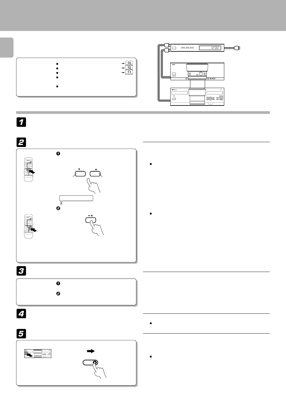 Timer operation (mechanism-a only) | Kenwood DPF-J9010 User Manual | Page 30 / 32