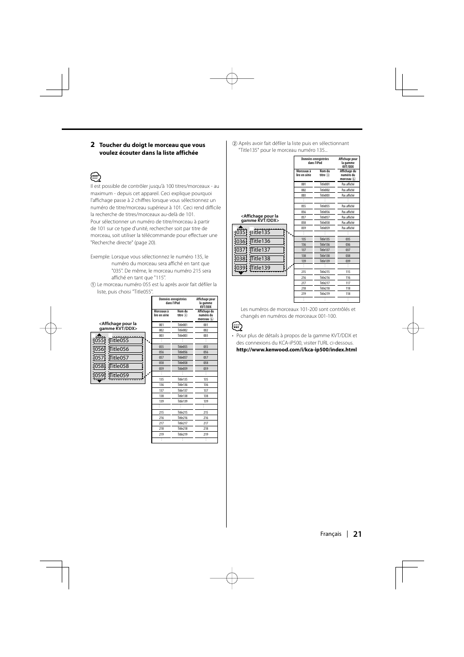 Kenwood KCA-iP500 User Manual | Page 21 / 84