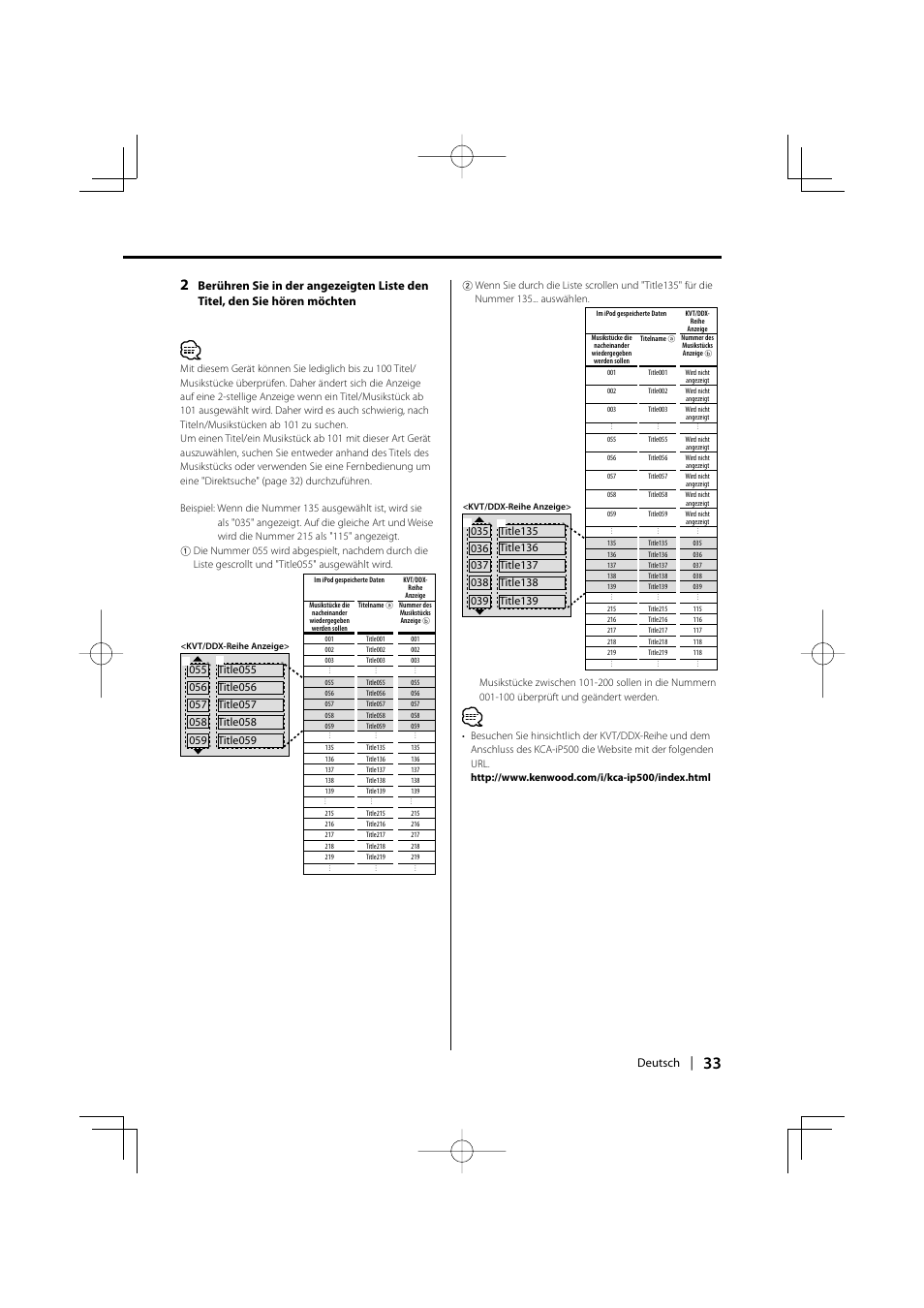 Kenwood KCA-iP500 User Manual | Page 33 / 84