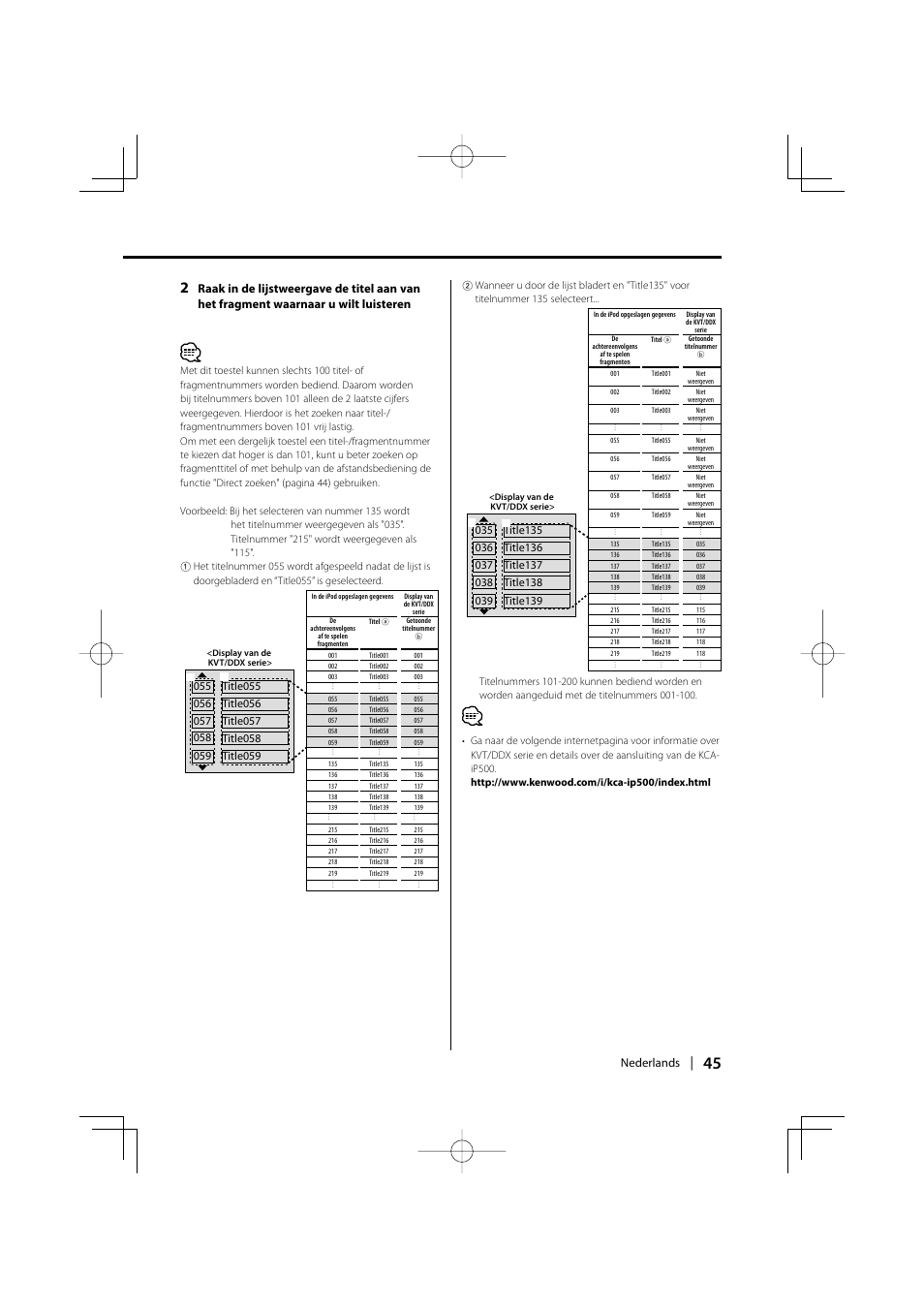 Kenwood KCA-iP500 User Manual | Page 45 / 84