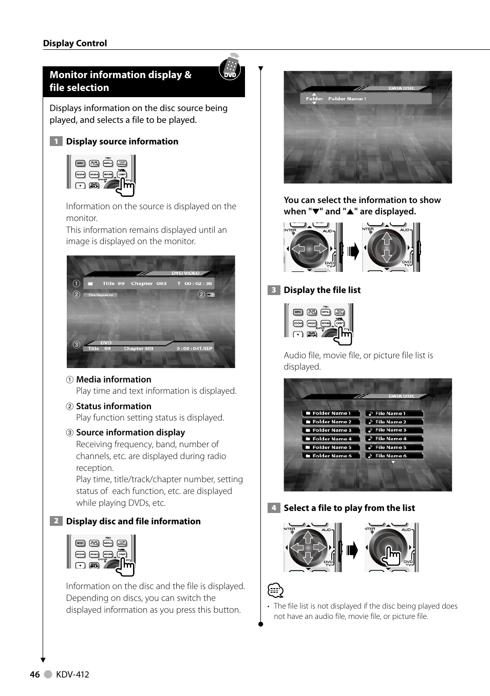 Kenwood KDV-412 User Manual | Page 46 / 80