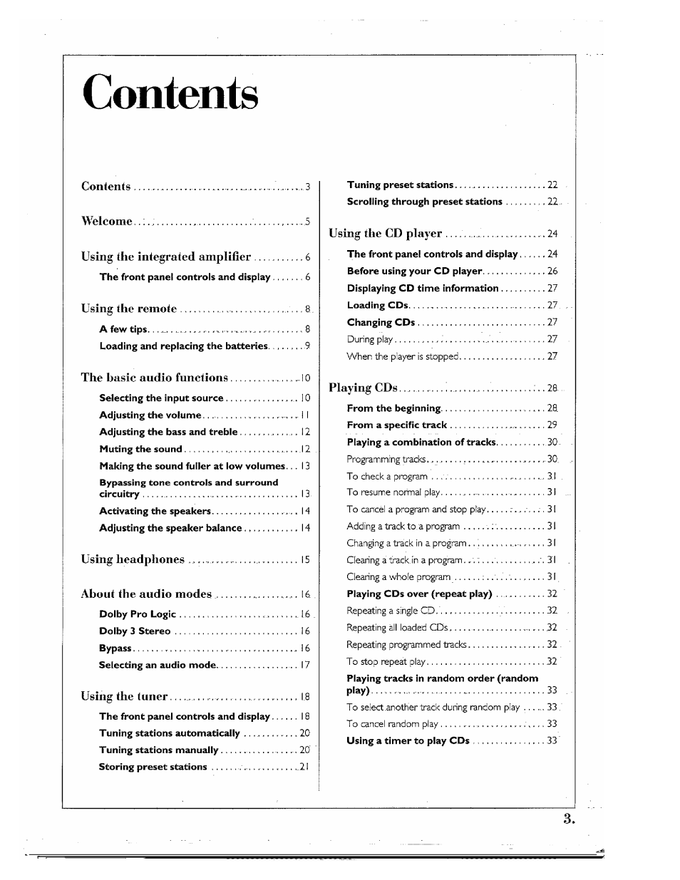 Kenwood SPECTRUM 850 AV User Manual | Page 3 / 56