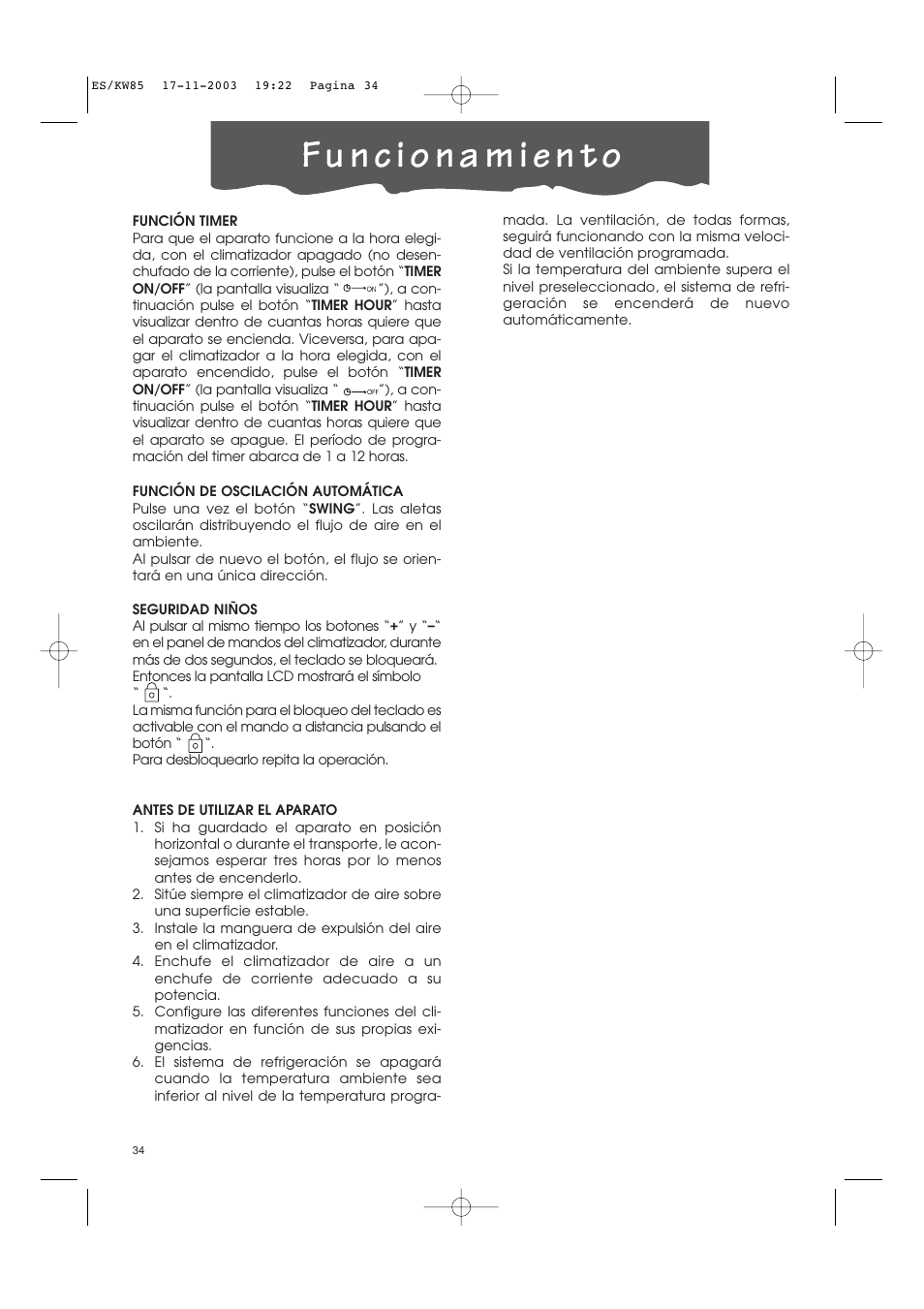 Kenwood KW85 User Manual | Page 8 / 40