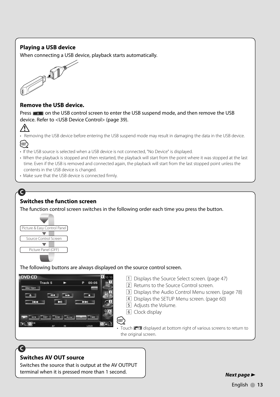 Kenwood DDX7039M User Manual | Page 13 / 96