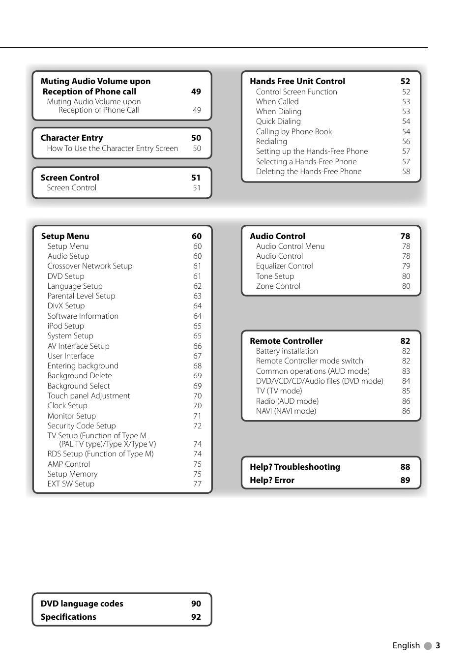 Kenwood DDX7039M User Manual | Page 3 / 96