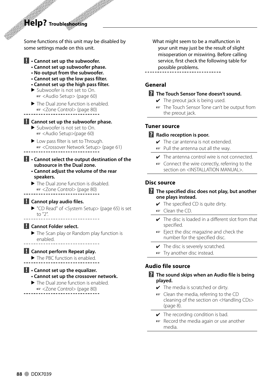 Help | Kenwood DDX7039M User Manual | Page 88 / 96