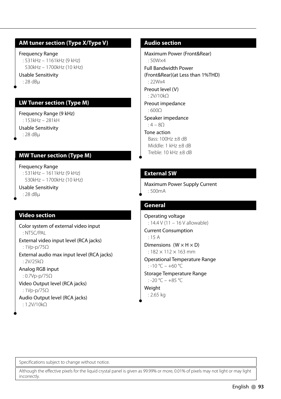 Kenwood DDX7039M User Manual | Page 93 / 96