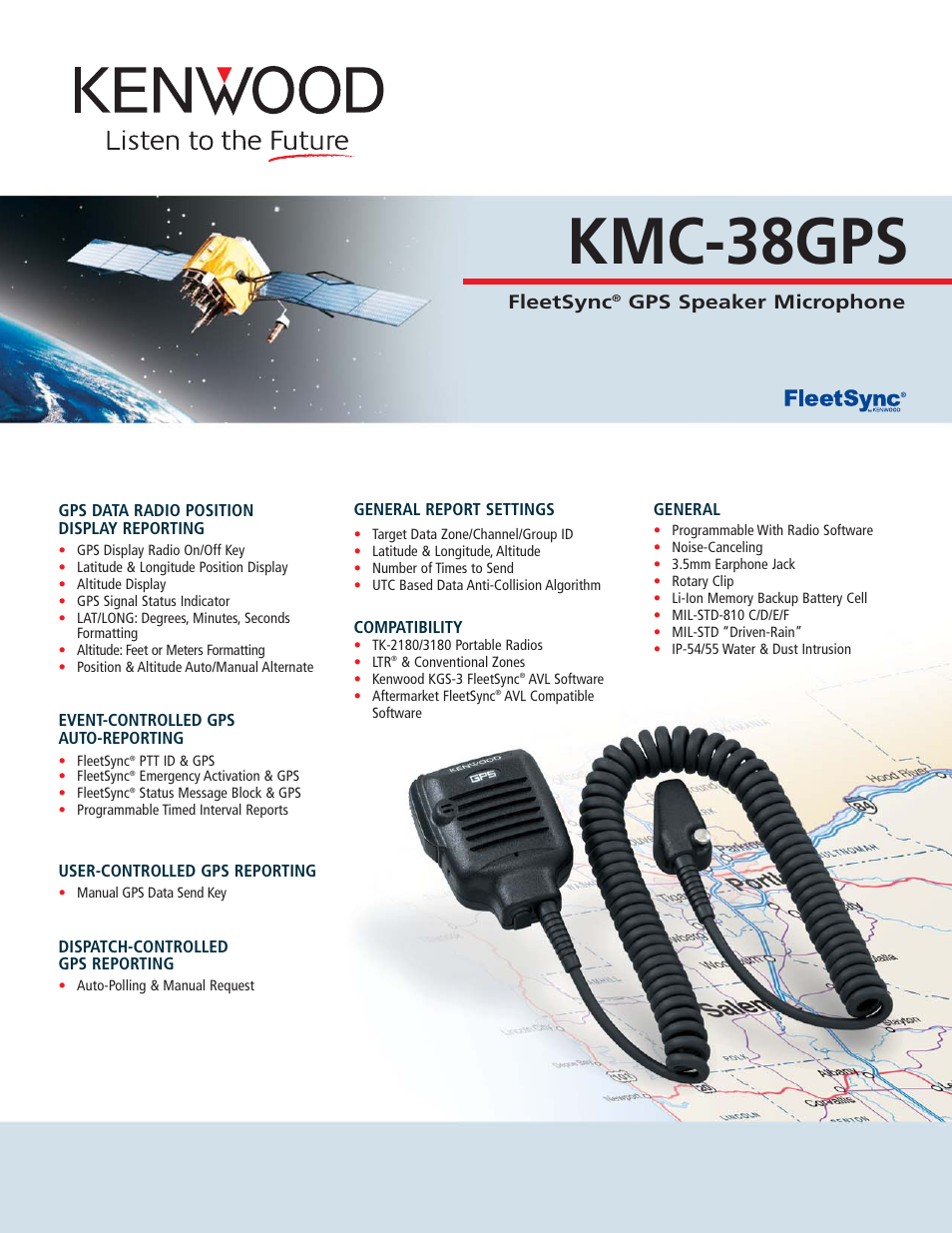Kenwood FleetSync KMC-38GPS User Manual | 2 pages