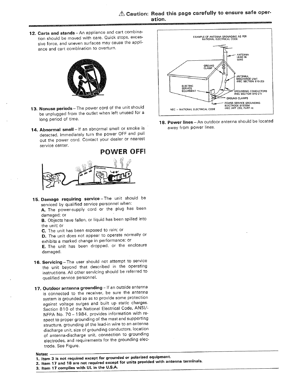 Power off | Kenwood DP-M5520 User Manual | Page 5 / 20