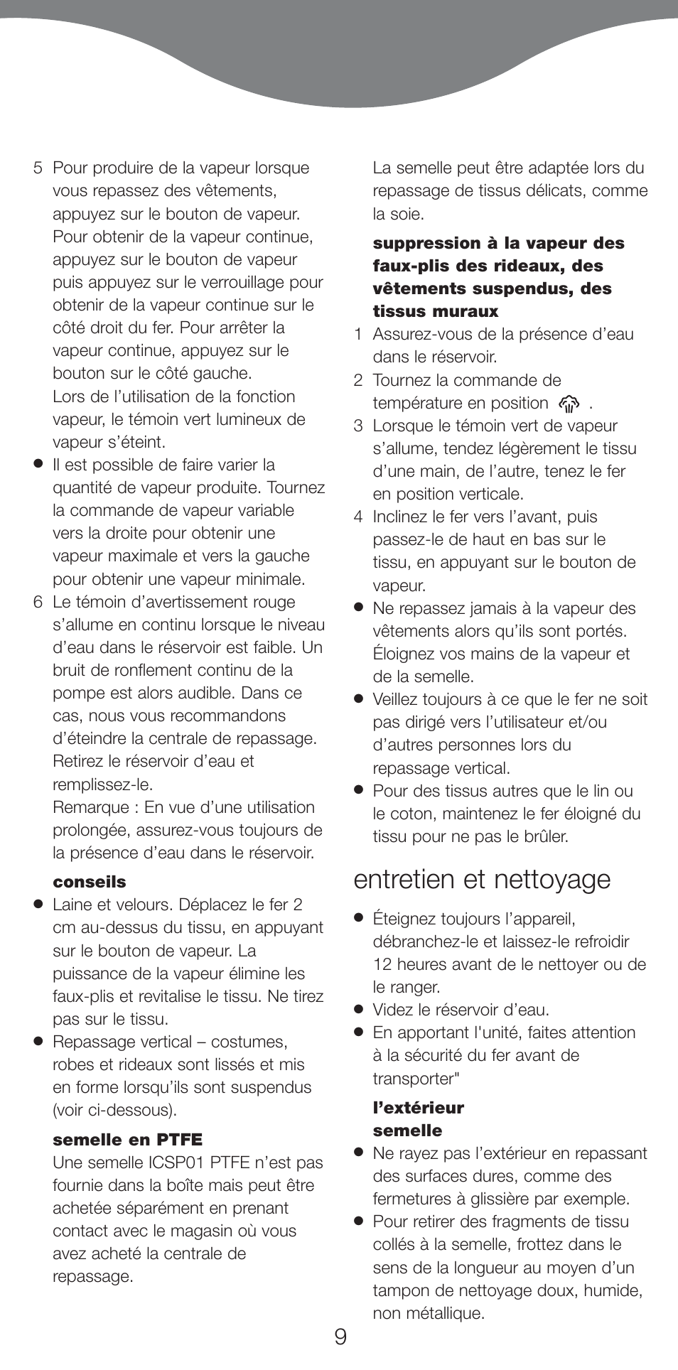 Entretien et nettoyage | Kenwood IC550 series User Manual | Page 12 / 28