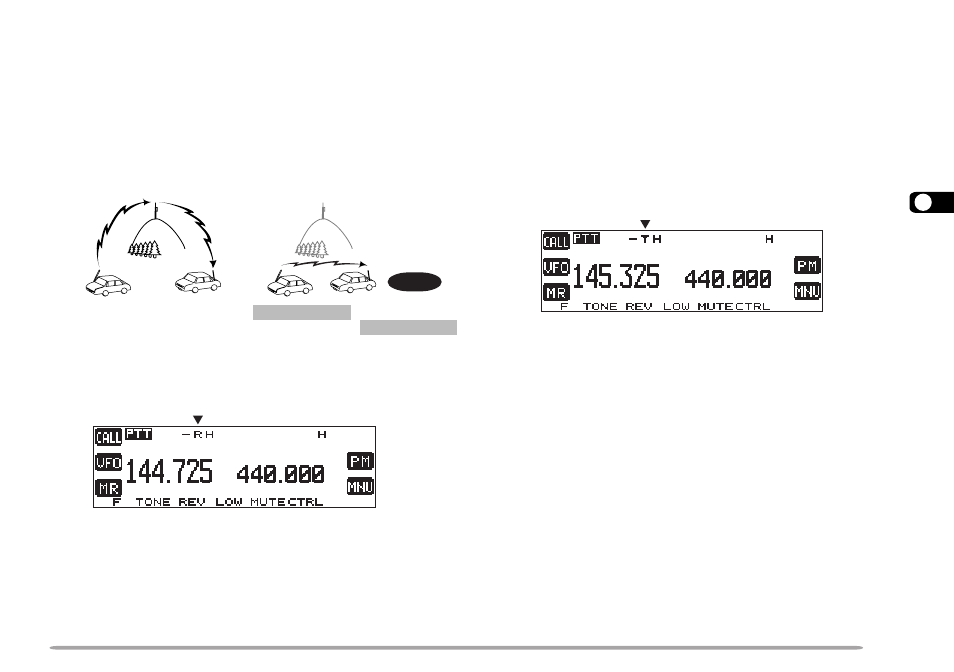 Automatic simplex check (asc), Reverse function | Kenwood TM-D700 E User Manual | Page 39 / 99