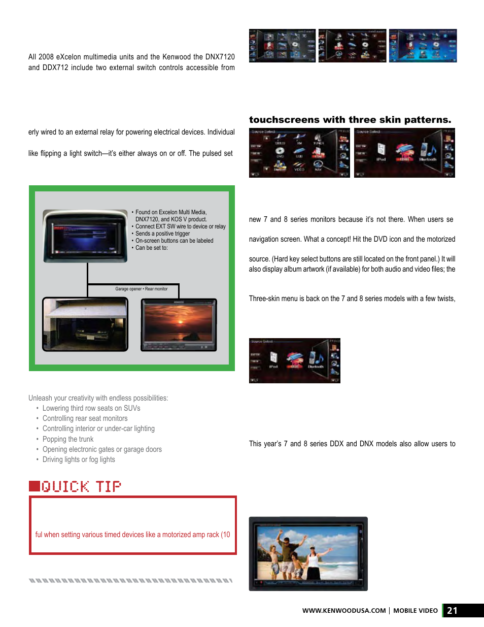 So easy a grown-up can use it, Pick your faves, Bring it on back | Background check, Multimedia - external switch (relay switch) | Kenwood AMPED XR-S17P User Manual | Page 21 / 52