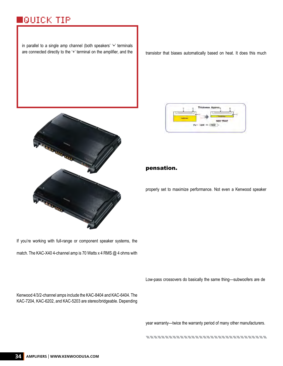 Kenwood AMPED XR-S17P User Manual | Page 34 / 52