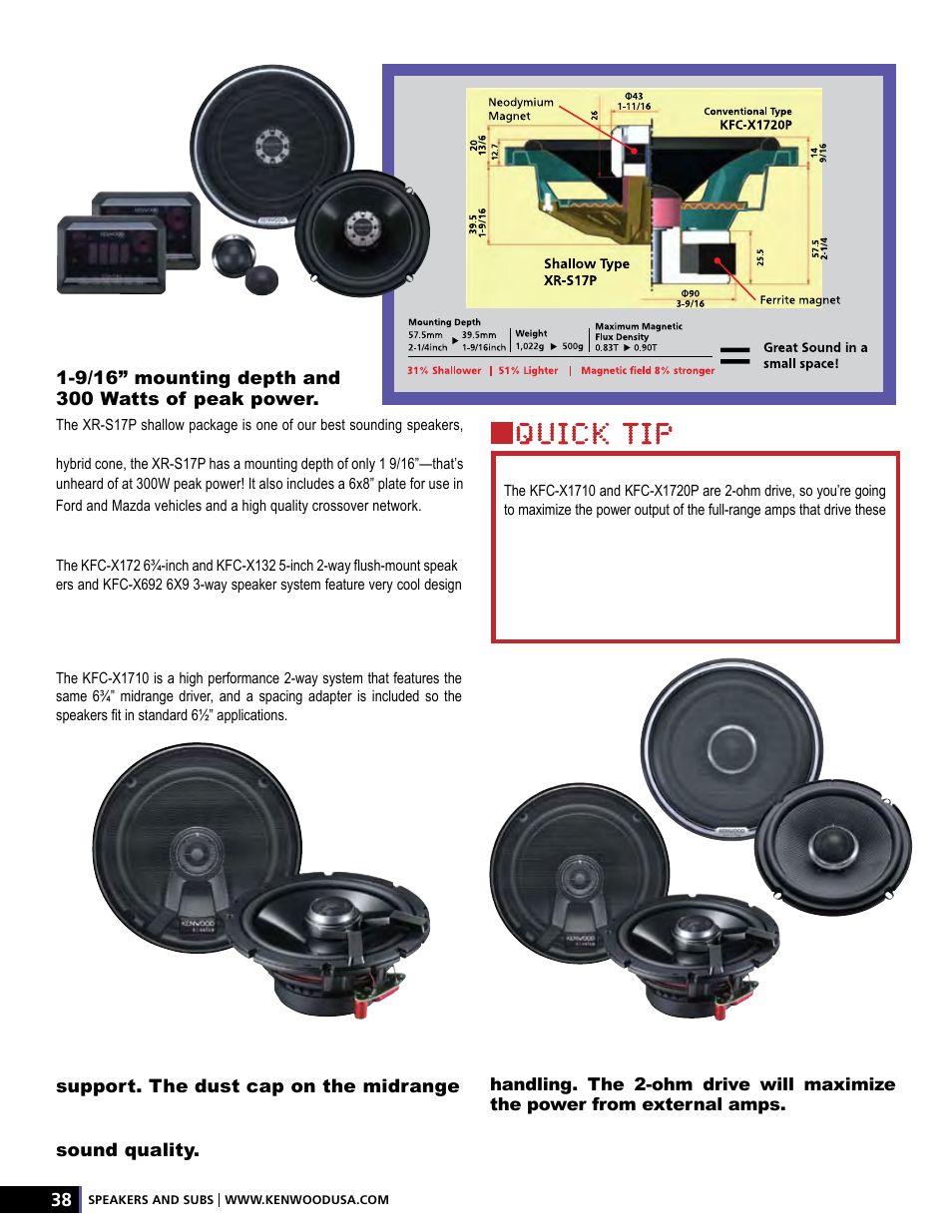 Kenwood AMPED XR-S17P User Manual | Page 38 / 52