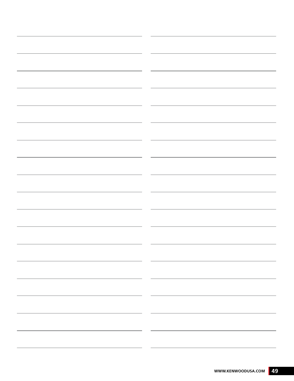 Kenwood AMPED XR-S17P User Manual | Page 49 / 52