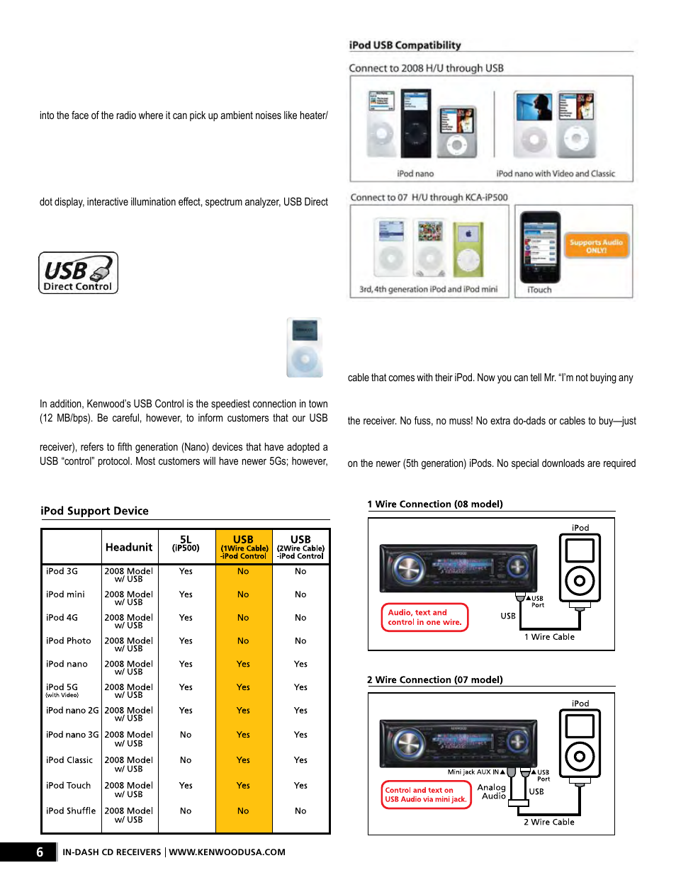 It’s a better way to play, Wire high speed ipod control | Kenwood AMPED XR-S17P User Manual | Page 6 / 52