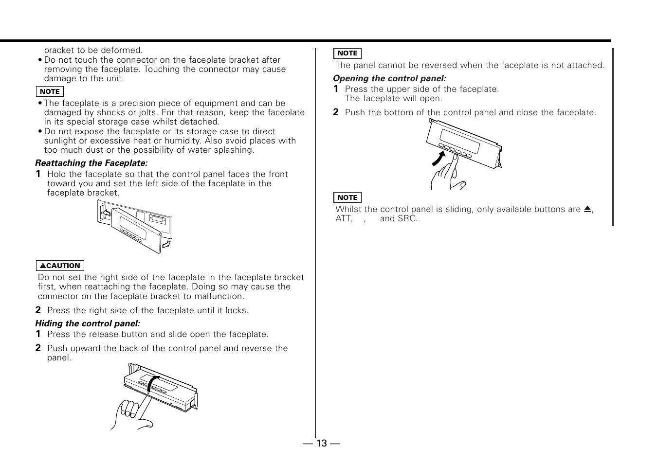 Kenwood KDC-MP6090R User Manual | Page 13 / 48