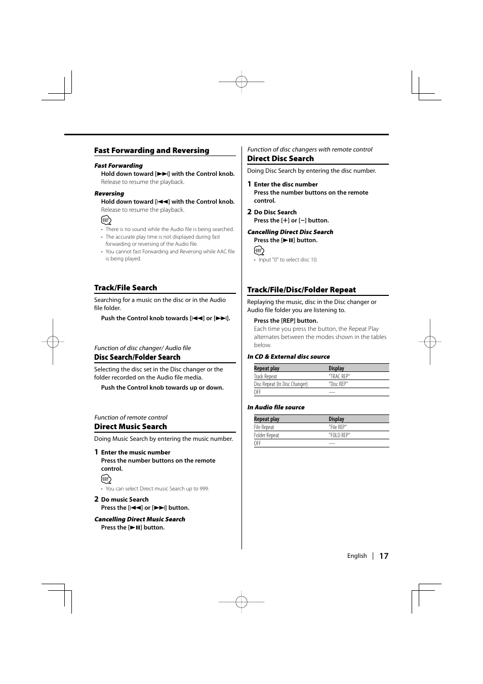 Kenwood DPX-MP4100 User Manual | Page 17 / 32
