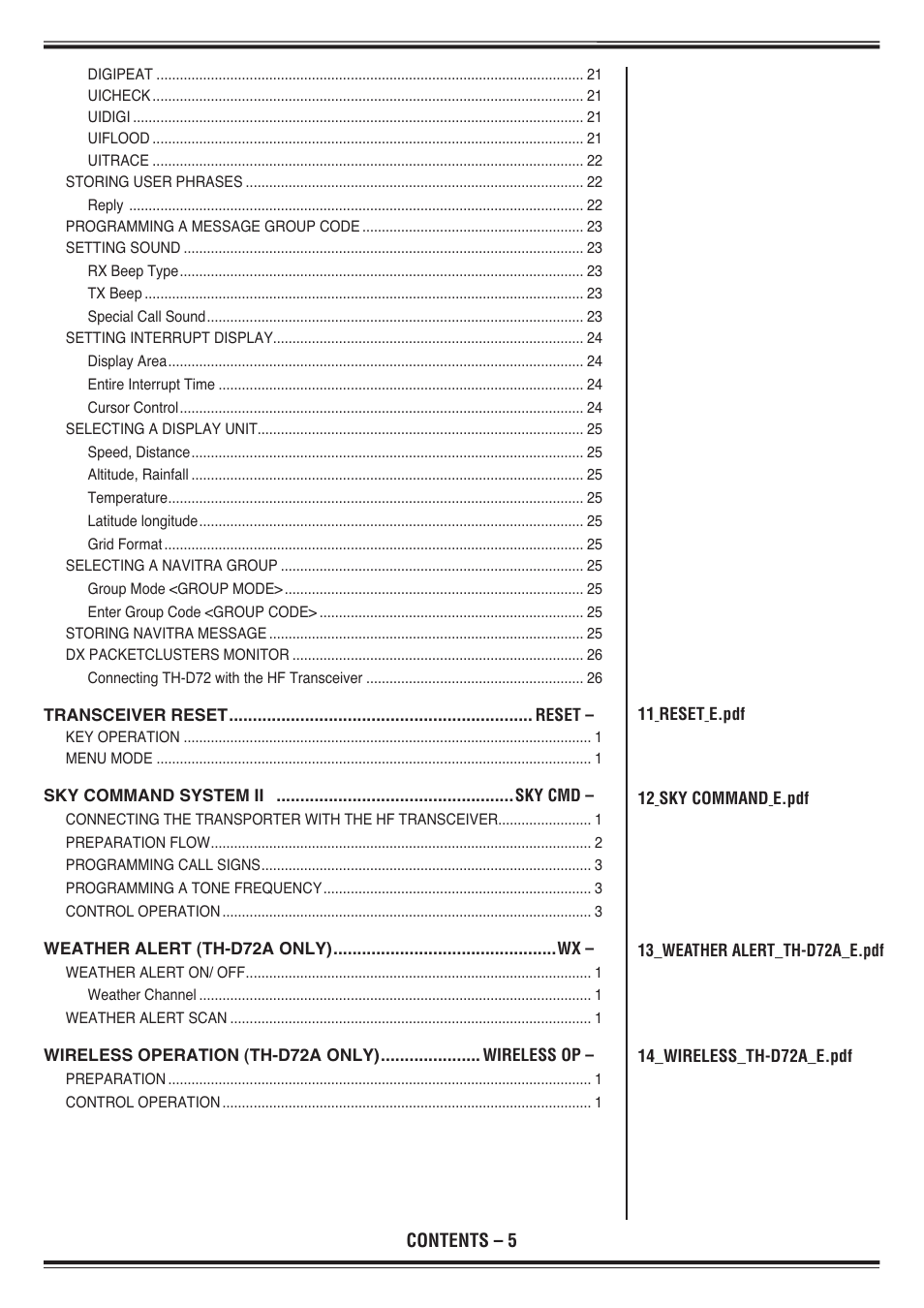 Kenwood TH-D72E User Manual | Page 6 / 75