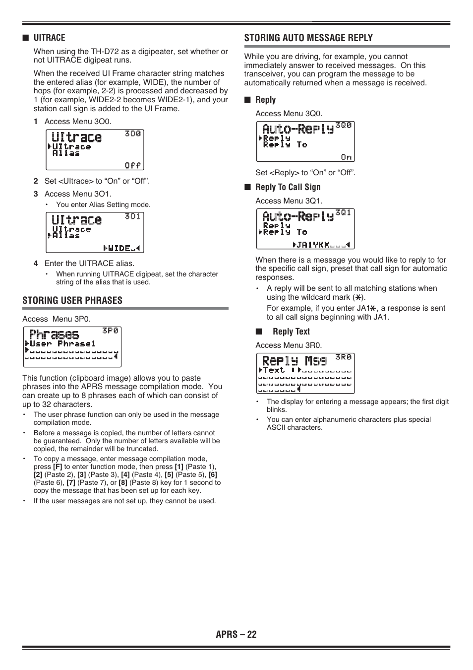 Kenwood TH-D72E User Manual | Page 65 / 75