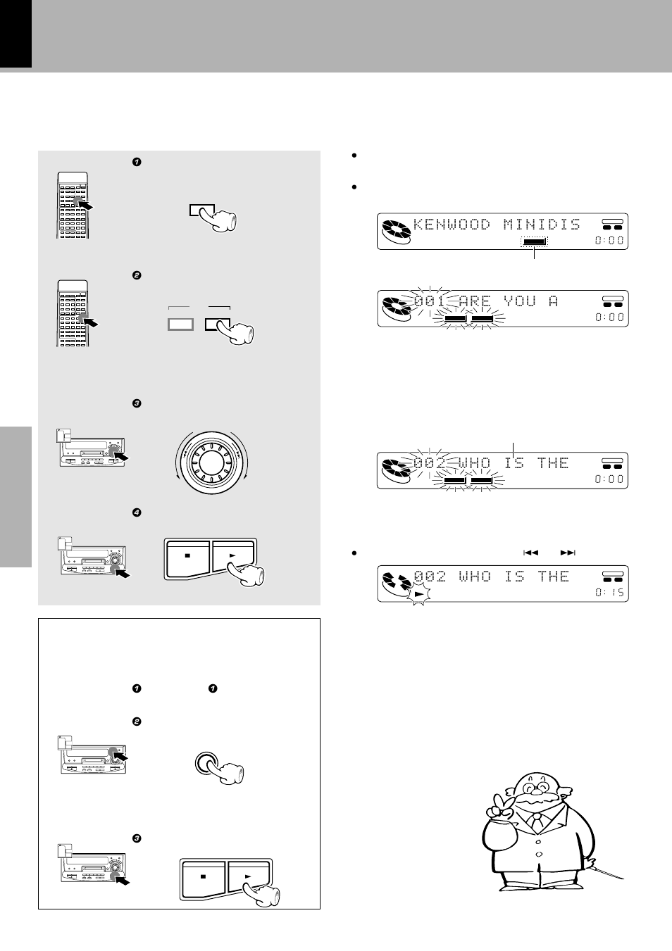 Searching a desired track by its title, Title search), Let's put out some sound | Kenwood XD-9581MD User Manual | Page 24 / 84