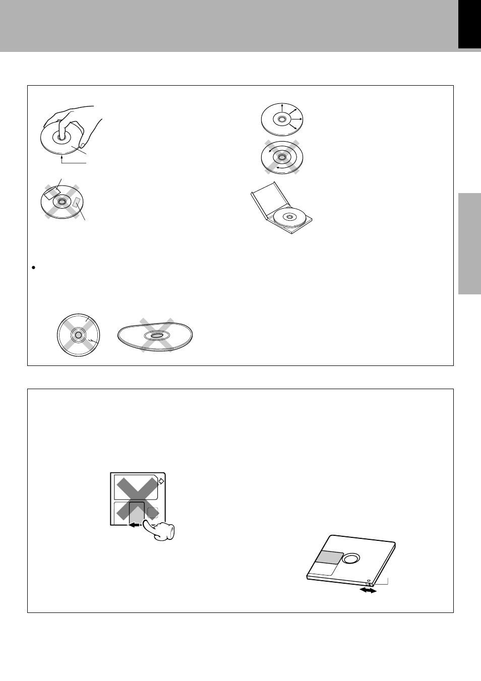 Handling of discs, Discs which can be played with this unit, Caution on disc used disc handling precautions | Handling of mini disc, Cd accessories | Kenwood XD-9581MD User Manual | Page 5 / 84