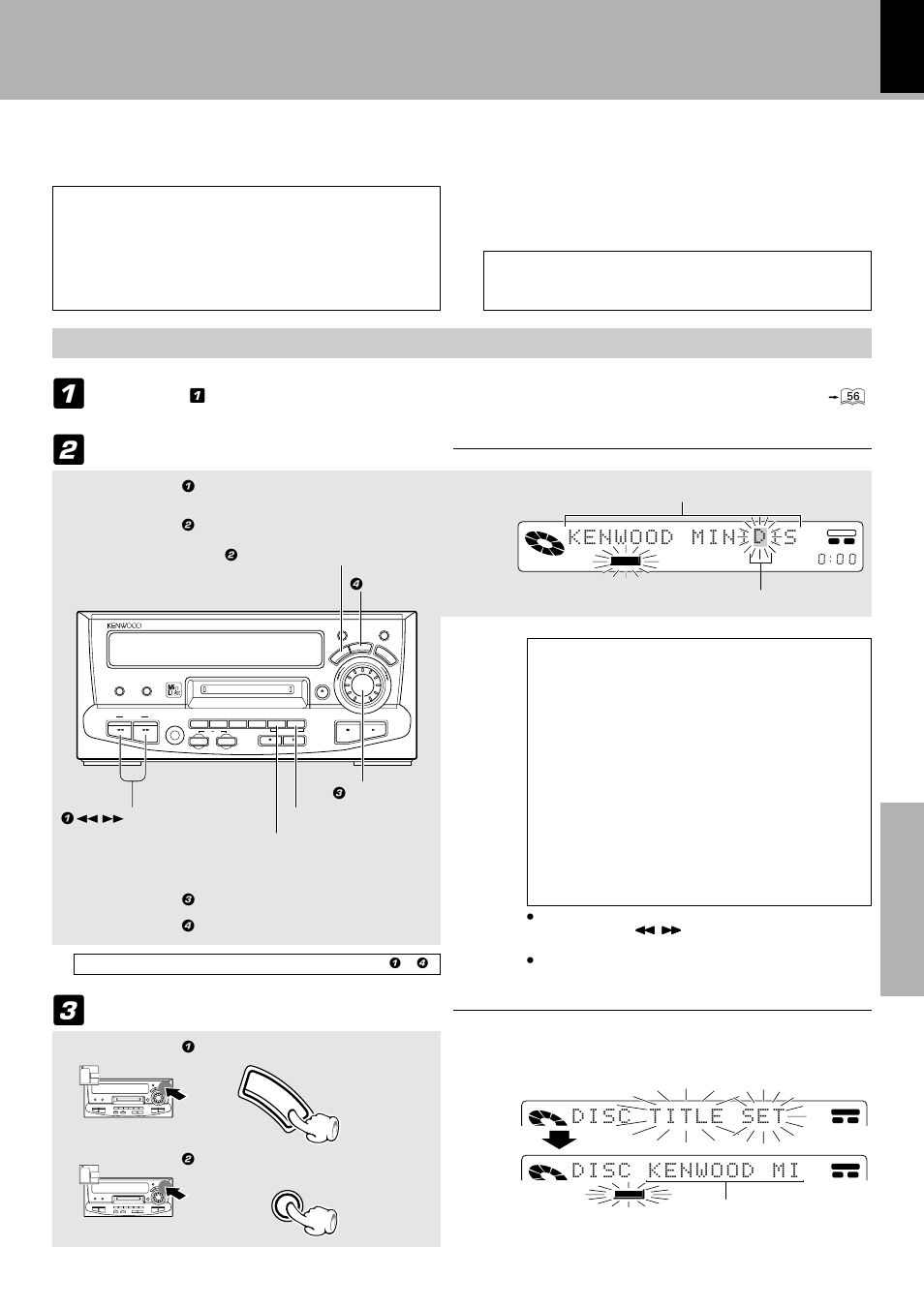 Changing or deleting a title, Change or delete characters one by one, Total number of title characters | Execute title change or deletion, Md edit functions | Kenwood XD-9581MD User Manual | Page 57 / 84